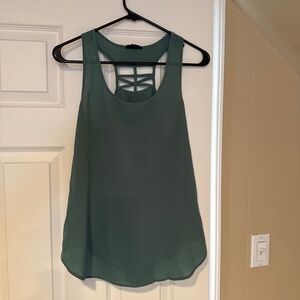 Mine Green Sleeveless Blouse